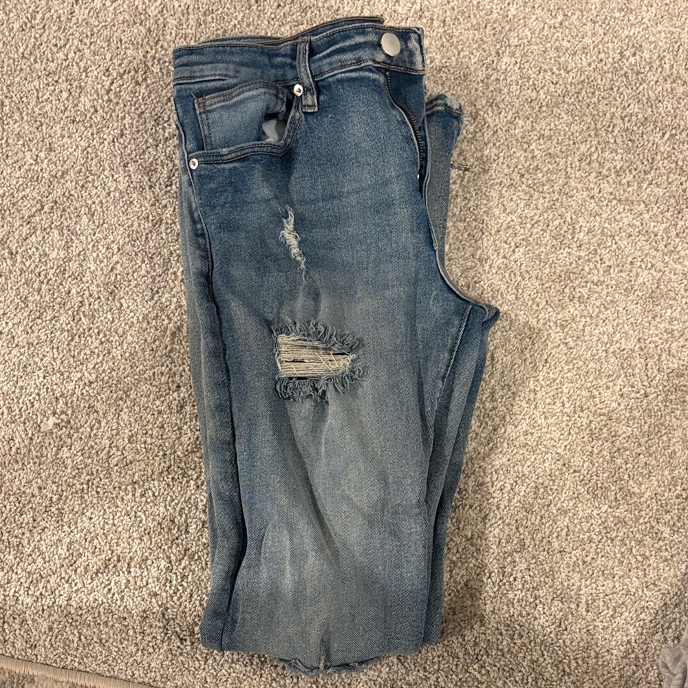 Distressed Blue Women's Jeans